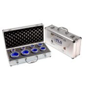 TLS-COBRA PRO 8 db-os 20-25-30-35-40-45-50-55 mm - lyukfúró készlet - alumínium koffer