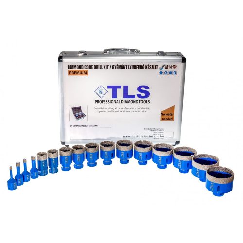TLS-COBRA PRO 16 db-os 6-8-10-12-20-28-30-38-40-45-50-55-60-65-68-70 mm - lyukfúró készlet - alumínium koffer