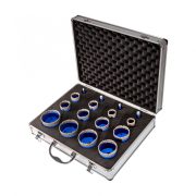 TLS-COBRA PRO 16 db-os 6-6-12-12-20-28-30-38-40-45-50-55-60-65-68-70 mm - lyukfúró készlet - alumínium koffer