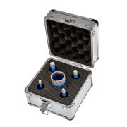 TLS-COBRA PRO 5 db-os 6-8-10-12-20 mm - mini lyukfúró készlet - alumínium koffer 