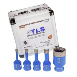   TLS-COBRA PRO 5 db-os 6-8-10-12-22 mm - mini lyukfúró készlet - alumínium koffer 