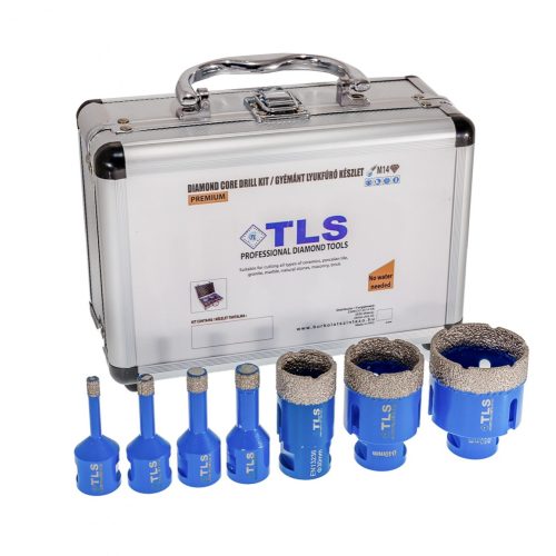 TLS-COBRA PRO 7 db-os 6-8-10-12-20-27-35 mm - lyukfúró készlet  - alumínium koffer 