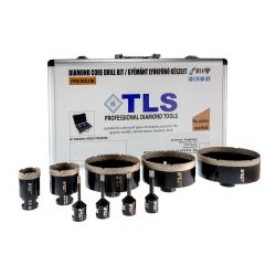   TLS-COBRA 9 db-os 6-8-10-12-20-35-50-70-100 mm - lyukfúró készlet - alumínium koffer fekete