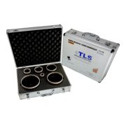 TLS-COBRA 6 db-os 27-38-43-51-67-100 mm - lyukfúró készlet - alumínium koffer fekete