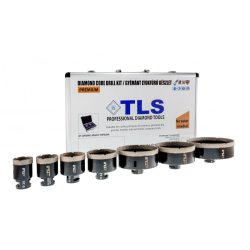   TLS-COBRA 7 db-os 35-45-55-65-75-85-100 mm - lyukfúró készlet  - alumínium koffer fekete