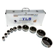 TLS-COBRA 10 db-os 30-40-45-50-55-60-70-80-100-110 mm - lyukfúró készlet - alumínium koffer fekete