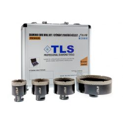   TLS-COBRA 4 db-os 45-55-68-115 mm - lyukfúró készlet - alumínium koffer fekete