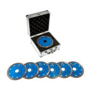 TLS X-PRO 6 db d125 mm vágókorong - alumínium koffer 