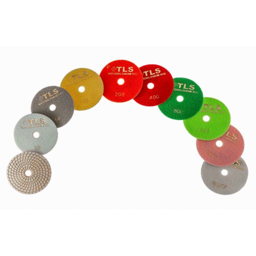 TLS SPIDER10-P1500-d125 mm-gyémánt csiszolókorong-polírozó korong-vizes