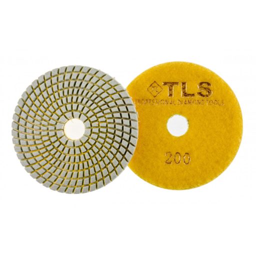 TLS SPIDER10-P200-d125 mm-gyémánt csiszolókorong-polírozó korong-vizes