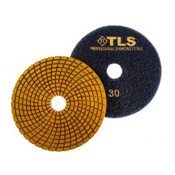   TLS SPIDER PRO10-P30-d125 mm-gyémánt csiszolókorong-polírozó korong-vizes