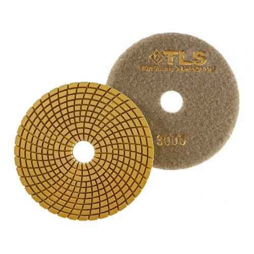 TLS SPIDER PRO10-P3000-d125 mm-gyémánt csiszolókorong-polírozó korong-vizes