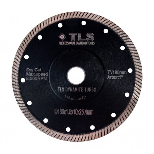 TLS DYNAMITE TURBO ultravékony gyémánt vágókorong d180x25,4/22,23x1,6x10 mm 