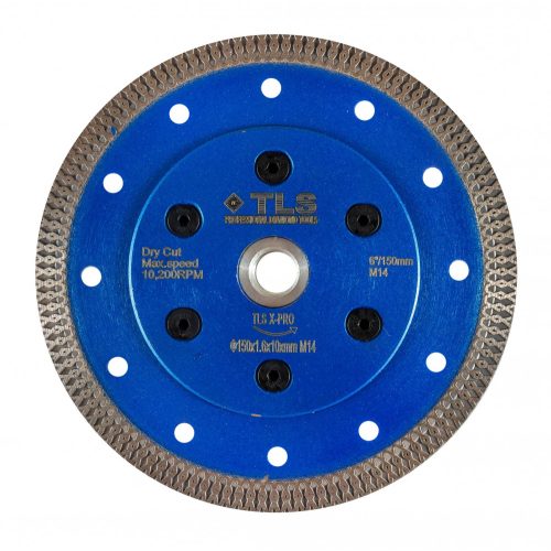 TLS X-PRO M14 ultravékony gyémánt vágókorong d150x1,6x10 mm 