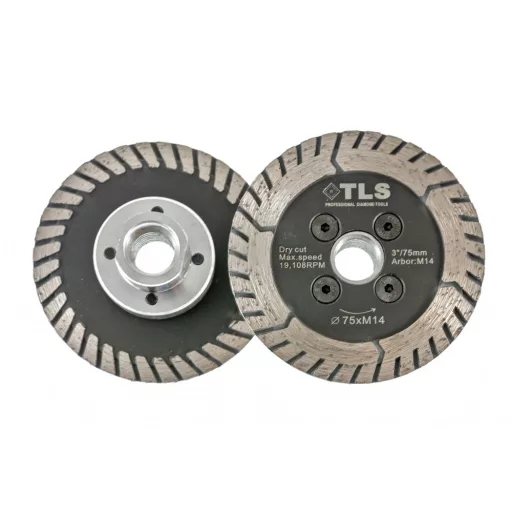 TLS PREDATOR gyémánt vágó- és csiszolótárcsa d75x2,6x8xM14 mm 