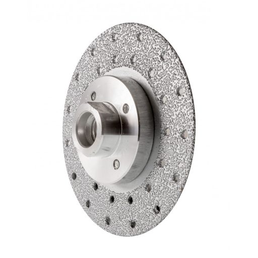 TLS VACUUM gyémánt vágó- és csiszolótárcsa 2 oldalas M14x100 mm - közepes szemcseméret szürke