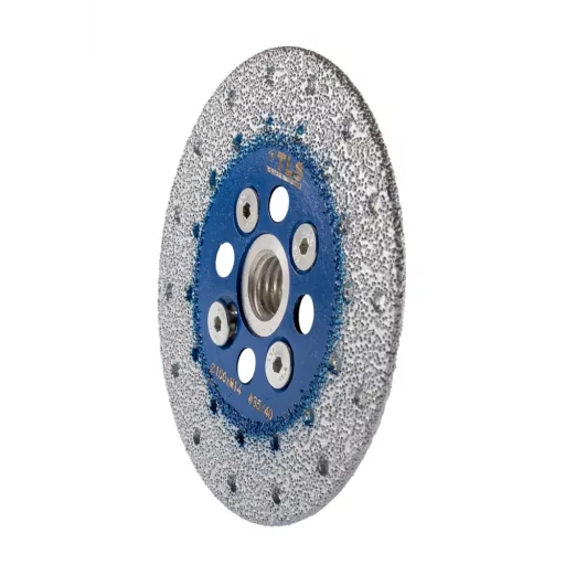 TLS VACUUM gyémánt vágó- és csiszolótárcsa 2 oldalas M14x100 mm - durva szemcseméret kék