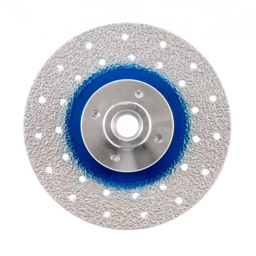 TLS VACUUM gyémánt vágó- és csiszolótárcsa 2 oldalas M14x115 mm - durva szemcseméret kék