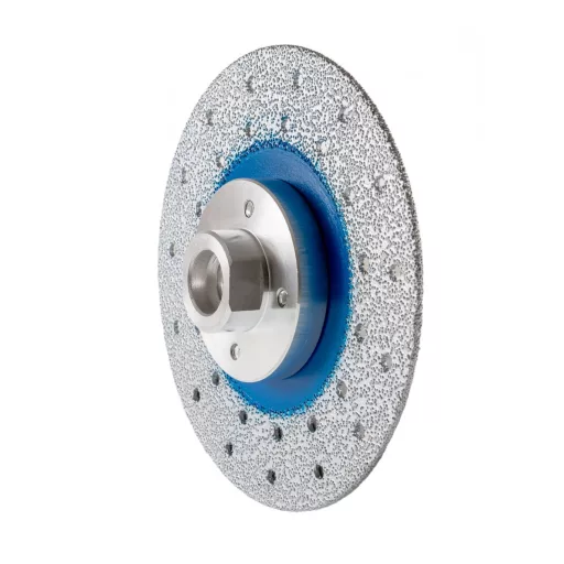 TLS VACUUM gyémánt vágó- és csiszolótárcsa 2 oldalas M14x115 mm - durva szemcseméret kék