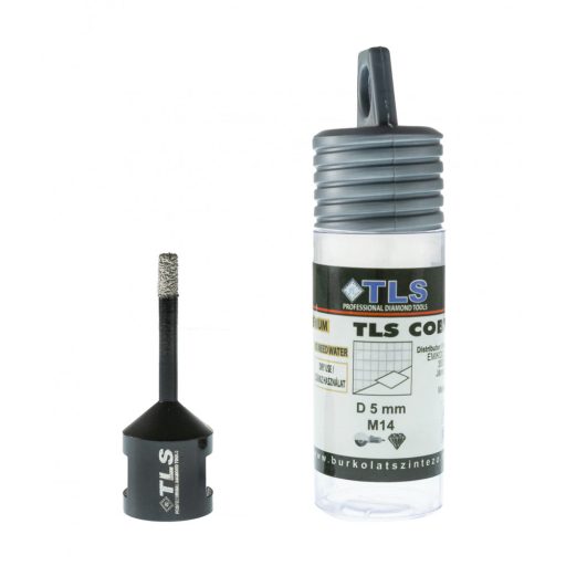 TLS COBRA 5 mm gyémánt lyukfúró fekete