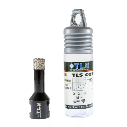 TLS COBRA 12 mm gyémánt lyukfúró fekete