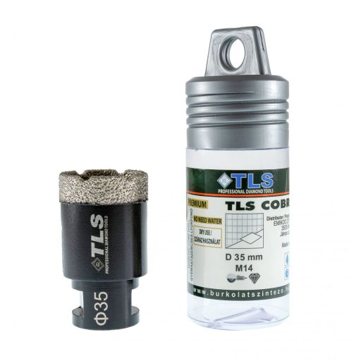 TLS COBRA 35 mm gyémánt lyukfúró fekete