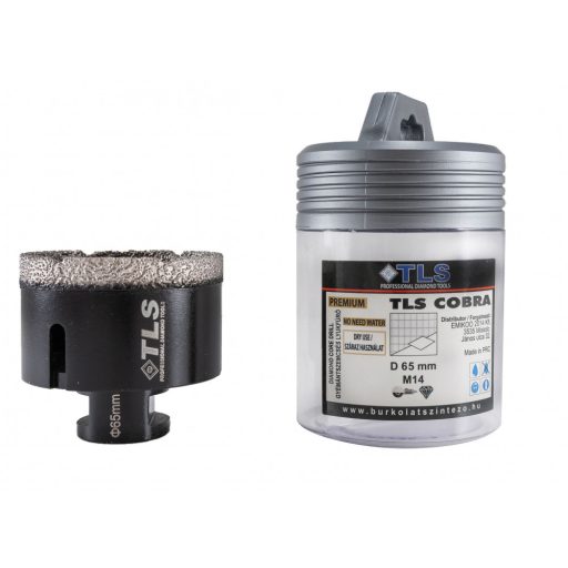 TLS COBRA 65 mm gyémánt lyukfúró fekete