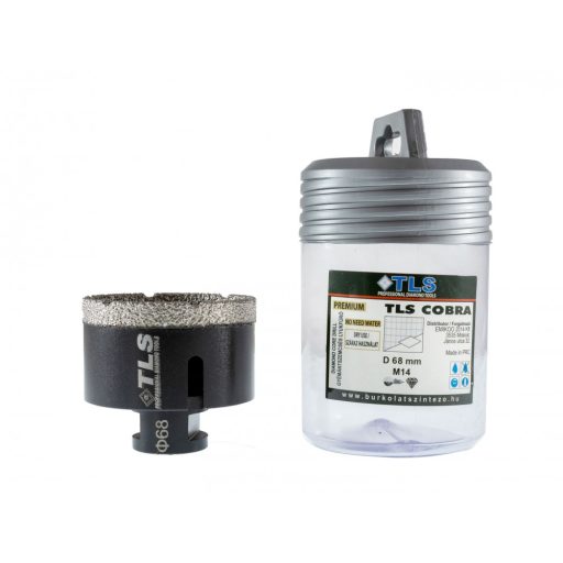 TLS COBRA 68 mm gyémánt lyukfúró fekete