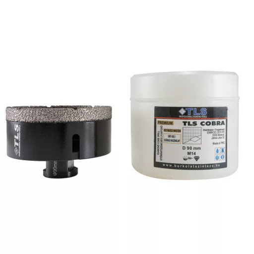 TLS COBRA 90 mm gyémánt lyukfúró fekete