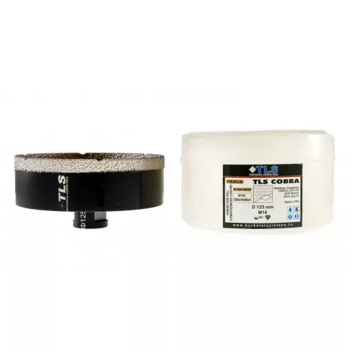 TLS COBRA 125 mm gyémánt lyukfúró fekete