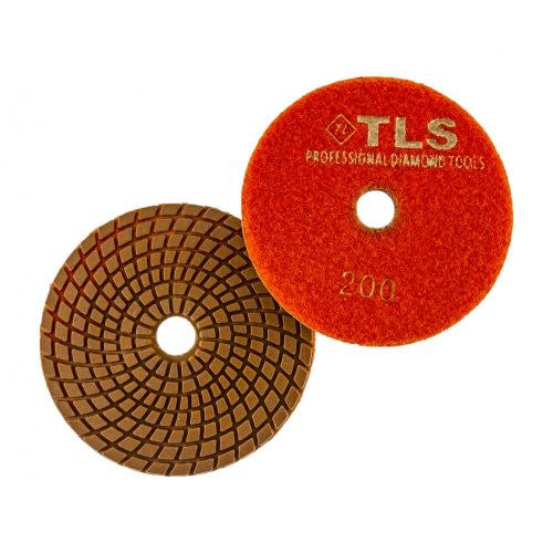 TLS COPPER-P400-d125 mm-rézkötésű gyémánt csiszolókorong-polírozó korong-vizes