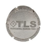 TLS DRUM DRY-P46-d50-M14 mm-gyémánt galvánkötésű csiszolóhenger-polírozó dobkerék-száraz