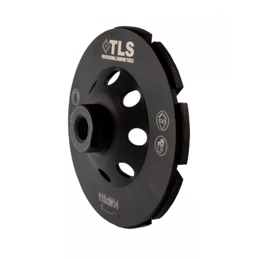 TLS DOUBLE ROW gyémánt betoncsiszoló-csiszolótárcsa kétsoros d115xM14 mm