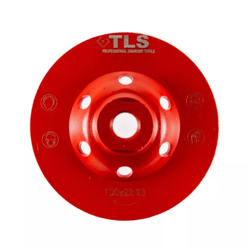 TLS TURBO ROW gyémánt betoncsiszoló-csiszolótárcsa turbo felület d100xM14 mm
