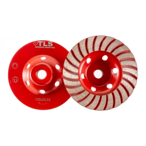 TLS TURBO ROW gyémánt betoncsiszoló-csiszolótárcsa turbo felület d100xM14 mm