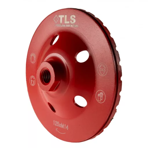 TLS TURBO ROW gyémánt betoncsiszoló-csiszolótárcsa turbo felület d125xM14 mm