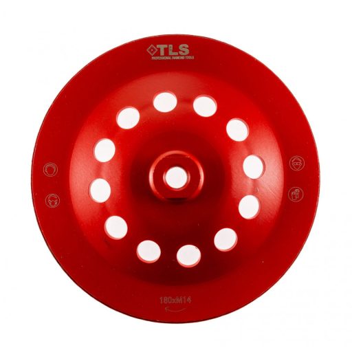 TLS TURBO ROW gyémánt betoncsiszoló-csiszolótárcsa turbo felület d180xM14 mm
