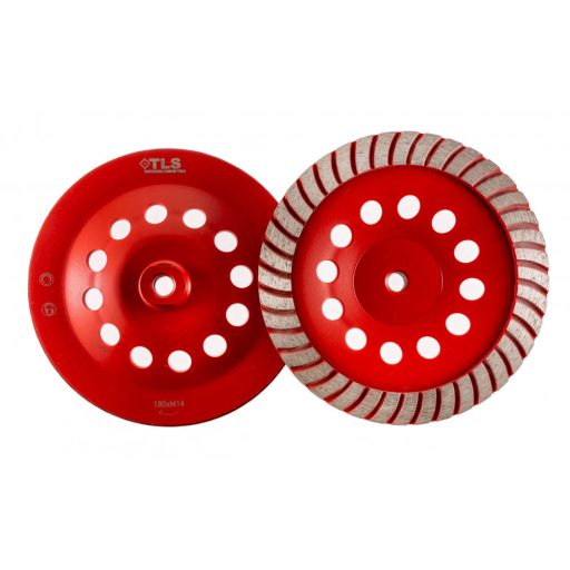 TLS TURBO ROW gyémánt betoncsiszoló-csiszolótárcsa turbo felület d180xM14 mm