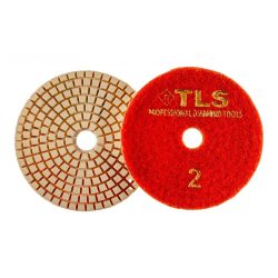   TLS VULCAN-P2-300-d100 mm-gyémánt csiszolókorong-polírozó korong-száraz-vizes