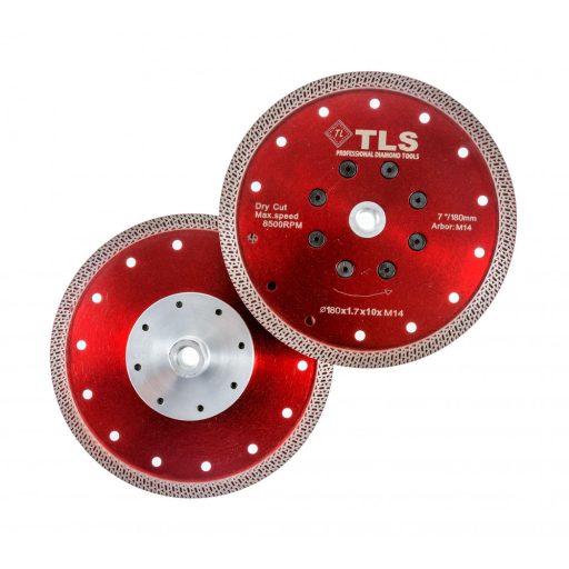 TLS K-PRO M14 ultravékony gyémánt vágókorong d180xM14x1,6x10 mm 