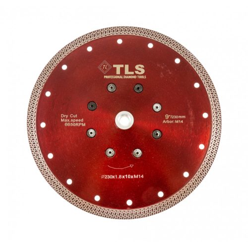 TLS K-PRO M14 ultravékony gyémánt vágókorong d230xM14x1,8x10 mm 