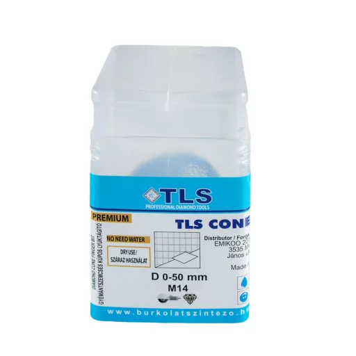 TLS CONE 0-50 mm gyémánt kúpos lyukmaró-lyuktágító-lyukfúró 