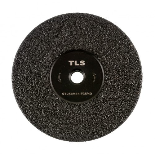 TLS VACUUM FLAP gyémánt vágó- és csiszolótárcsa  M14x125 mm - durva szemcseméret fekete