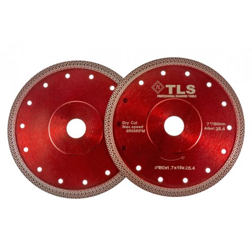 TLS K-PRO ultravékony gyémánt vágókorong d180x25,4/22,23x1,6x10 mm 
