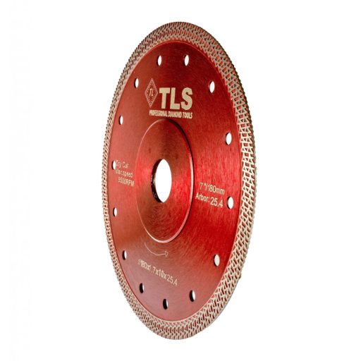 TLS K-PRO ultravékony gyémánt vágókorong d180x25,4/22,23x1,6x10 mm 