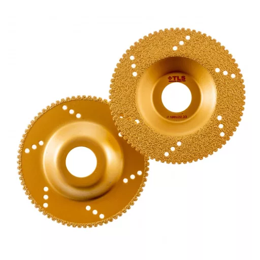 TLS VACUUM TEETH gyémánt csiszolótárcsa 1 oldalas d100 x 22.23 mm - arany