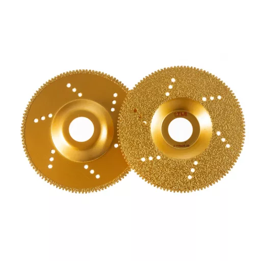 TLS VACUUM TEETH gyémánt csiszolótárcsa 1 oldalas d115 x 22.23 mm - arany