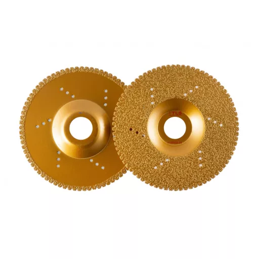 TLS VACUUM TEETH gyémánt csiszolótárcsa 1 oldalas d125 x 22.23 mm - arany