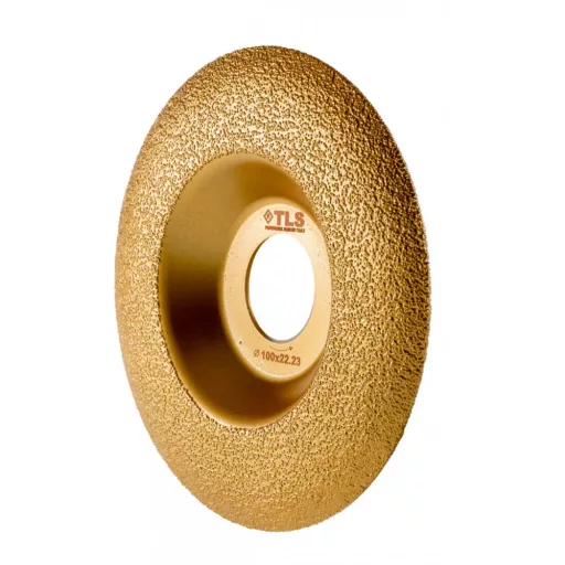 TLS VACUUM ARC gyémánt csiszolótárcsa 1 oldalas d100 x 22.23 mm - arany