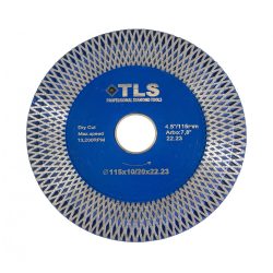   TLS W-PRO ultravékony 2 oldalas gyémánt vágó- és csiszolókorong d115x22,23x1,3x10 mm /20 mm 